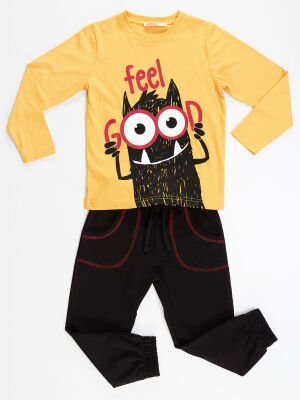 Feel Good Erkek Erkek Çocuk T-shirt Pantolon Takım - 3