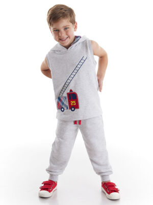 Fire Fighter Boy Sleveless Tracksuit - 1