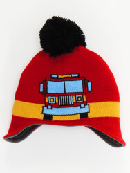 Fire Truck Boy Beanie - 4