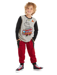 Fire Truck Boy T-shirt&Pants Set - 1