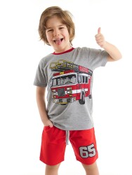 Firefighter Boy T-shirt&Shorts Set - 1