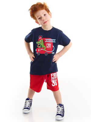 Fireman Croco Boy T-shirt&Shorts Set