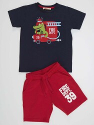 Fireman Croco Boy T-shirt&Shorts Set - 3