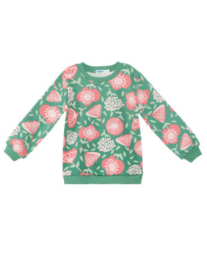 Flower Garden Baby Girl Green Tracksuit - 3