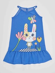 Flower Rabbit Gir Dress - Thumbnail