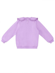 Flower Zebra Baby Girl Lilac Sweatshirt - 2