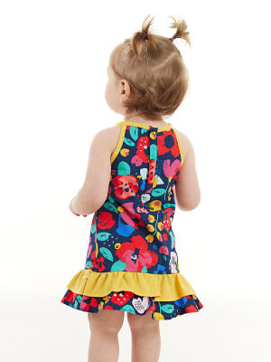 Flowers Baby Girl Poplin Dress - 2