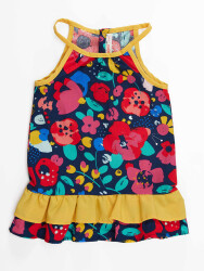 Flowers Baby Girl Poplin Dress - 3