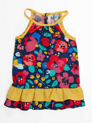 Flowers Baby Girl Poplin Dress - 3