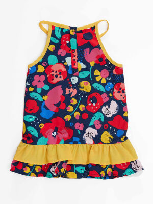 Flowers Baby Girl Poplin Dress - 4