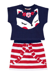 Fox Girl Crop Top&Skirt Set - 3