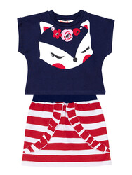 Fox Girl Crop Top&Skirt Set - Thumbnail