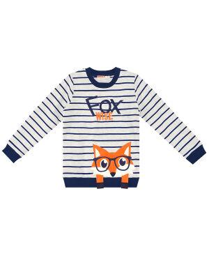 Fox Striped Boy Sweatshirt - 3