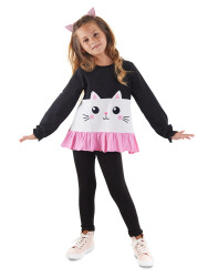 Frilled Cat Girl T-shirt&Leggings Set - 1