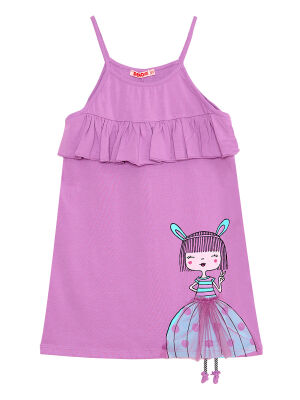 Frilled Lily Girl Lilac Dress - 3