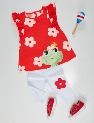 Frog Girl Tunic Leggings Set - 3