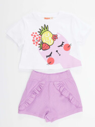 Fruity Cat Girl T-shirt&Shorts Set - 3