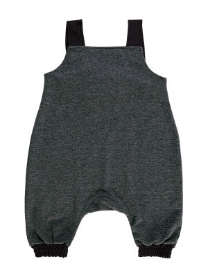 Funny Face Boy Grey Overall - 4