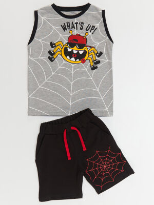 Funny Spider Boy T-shirt&Shorts Set - 3