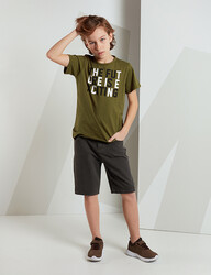 Future Erkek Çocuk T-shirt Denim Şort Takım - Thumbnail