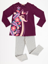 Gazalle Girl T-shirt&Leggings Set - 3