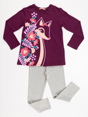 Gazalle Girl T-shirt&Leggings Set - 3