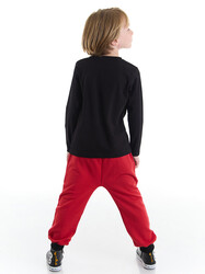 Geometric Dino Boy T-shirt&Pants Set - Thumbnail