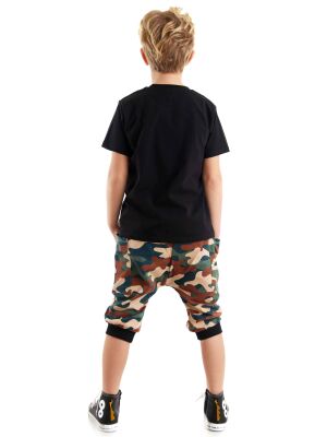 Geometric Wolf Boy T-shirt&Harem Pants Set - 2