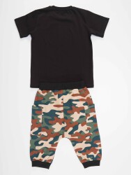 Geometric Wolf Boy T-shirt&Harem Pants Set - 4