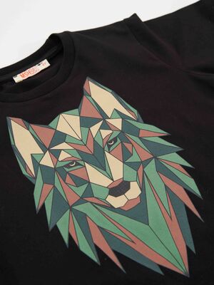 Geometrik Erkek Çocuk T-shirt Kapri Şort Takım