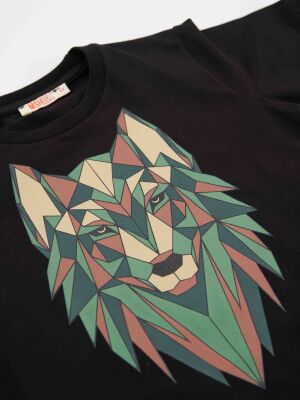 Geometrik Erkek Çocuk T-shirt Kapri Şort Takım - 5