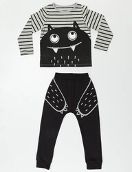 Gerçek Canavar Erkek Çocuk T-shirt Pantolon Takım - Thumbnail