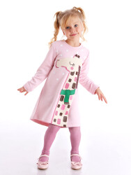 Giraffe Pink Girl Dress - 1