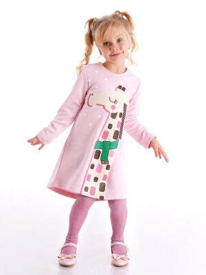 Giraffe Pink Girl Dress - 1