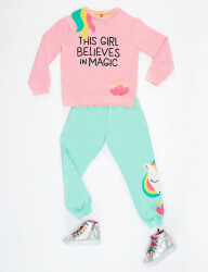 Girl Magic Kız Çocuk Eşofman Takım - 3