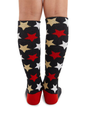 Glitter Cat Knee-Lenght Girl Socks - 5