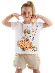 Golden Bunny Girl T-shirt&Shorts Set - 1