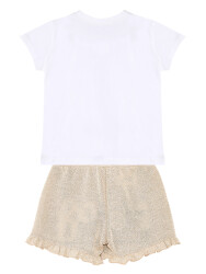 Golden Bunny Girl T-shirt&Shorts Set - 4