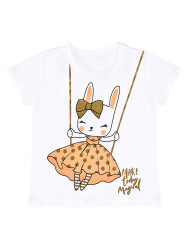 Golden Bunny Girl T-shirt&Shorts Set - 5