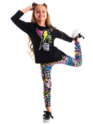 Good Vibes Girl T-shirt&Leggings Set - 1