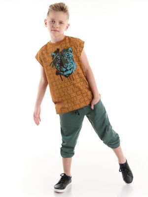 Grafitti Tiger Boy T-shirt&Harem Pants Set - 1