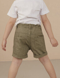 Green Flat-Front Boy Shorts - 2