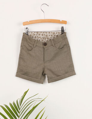 Green Flat-Front Boy Shorts - 3