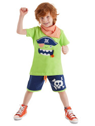 Green Pirate Boy 3 Piece Set - 1