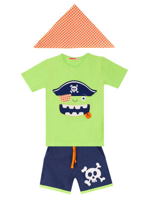 Green Pirate Boy 3 Piece Set - 3