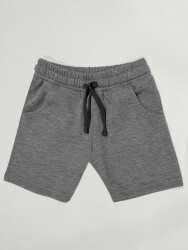 Grey Boy Cotton Shorts - 1