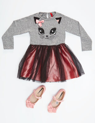 Grey Kitty Dress