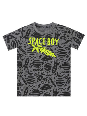 Grey Space Boy T-shirt&Shorts Set