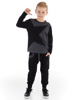 Grey Star Boy T-shirt&Pants Set - 1