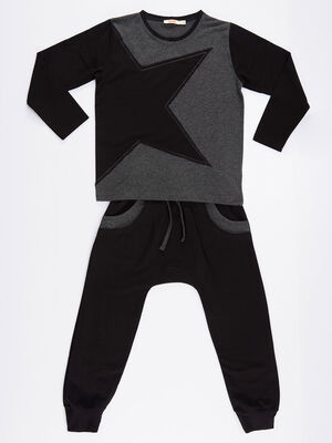 Grey Star Boy T-shirt&Pants Set - 3